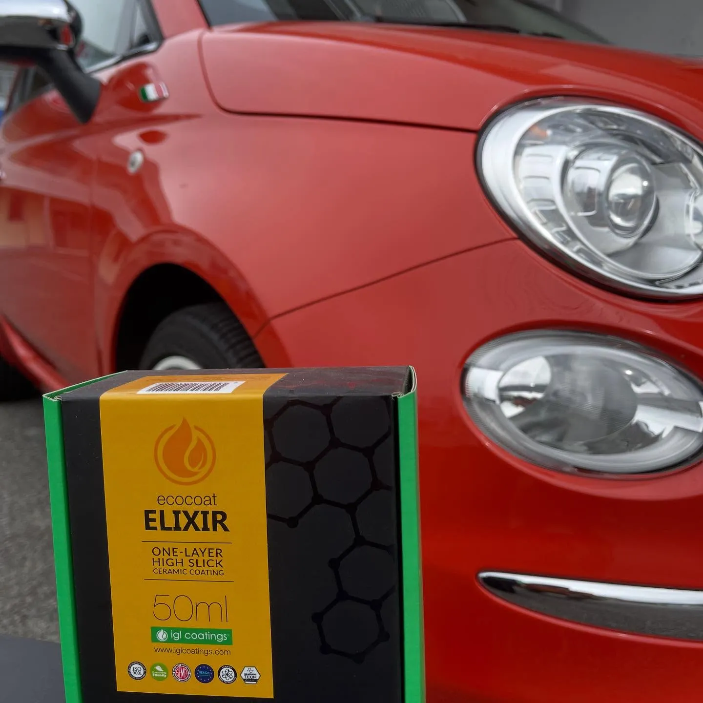 FIAT500でコーティングのご依頼いただきました😊