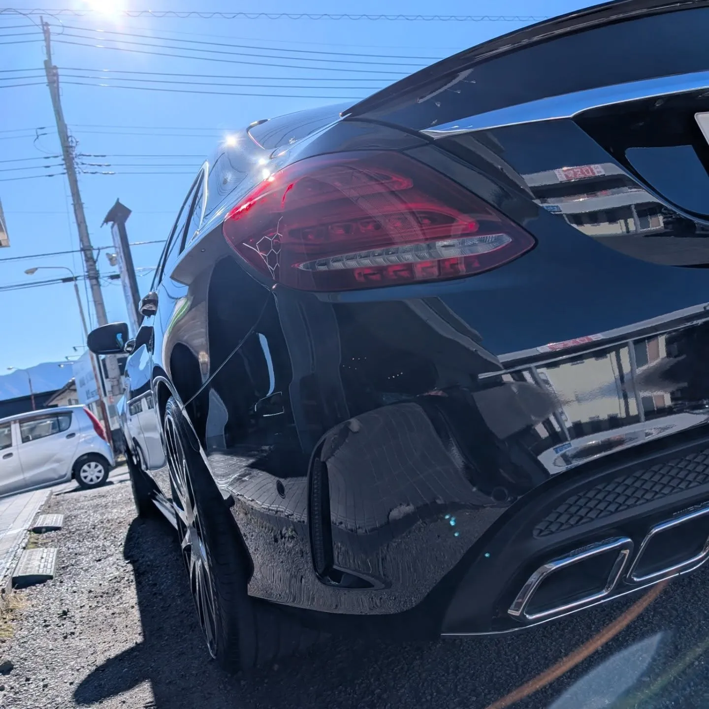 Mercedes-Benz Cクラスで洗車のご依頼✨